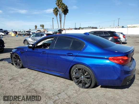 2019 BMW M5 Competition with VIN WBSJF0C53KB446752, listed as a Copart auction lot 37760913 with 34,595 mi miles. Bid and sale history available at carsss.com. Image 2.