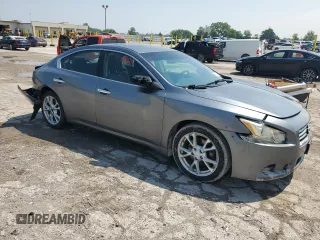 2014 Nissan Maxima S with VIN 1N4AA5AP8EC482691, listed as a Copart auction lot 60289605 with 179,383 mi miles and Salvage title. Bid and sale history available at DreamBid. Image 4.