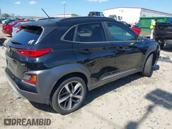 2018 Hyundai Kona Ultimate with VIN KM8K53A58JU123279, listed as a IAAI auction lot 41898010 with 60,002 mi miles. Bid and sale history available at carsss.com. Image 4.