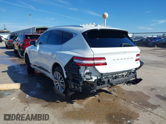 2023 Genesis GV80 with VIN KMUHBDSB0PU140228, listed as a IAAI auction lot 41253270 with 33,467 mi miles and . Bid and sale history available at DreamBid. Image 3.