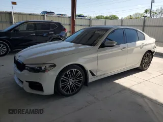 2019 BMW 5 Series 530i z VIN WBAJA5C59KBX88142, wystawiony jako Copart lot #55845825 z przebiegiem 108 754 mil mil oraz Szkoda całkowita • Salvage title. Historia ofert i sprzedaży dostępna na DreamBid. Obrazek 1.