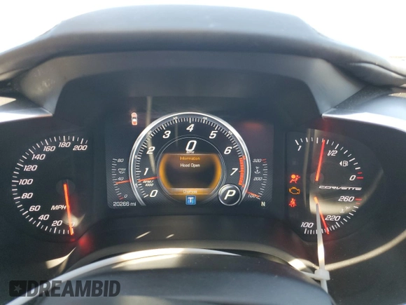 2015 Chevrolet Corvette Z51 3LT with VIN 1G1YM2D7XF5108382, listed as a Copart auction lot 49408375 with 20,266 mi miles and Salvage title. Bid and sale history available at DreamBid. Image 9.