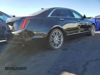 2017 Cadillac CT6 Premium Luxury AWD with VIN 1G6KH5R64HU182458, listed as a Copart auction lot 82795184 with 99,444 mi miles and Salvage title. Bid and sale history available at DreamBid. Image 3.