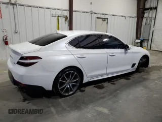 2023 Genesis G70 2.0T with VIN KMTG34TA2PU129153, listed as a Copart auction lot 74690154 with 18,785 mi miles and Clean Title. Bid and sale history available at DreamBid. Image 3.