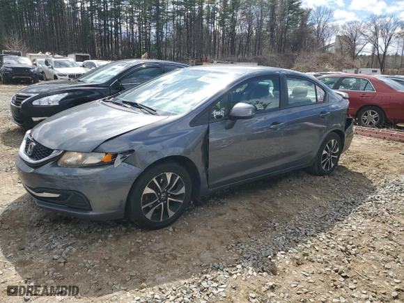 2013 Honda Civic Sdn LX with VIN 19XFB2F58DE020254, listed as a Copart auction lot 50986305 with 190,666 mi miles and Clean Title. Bid and sale history available at carsss.com. Image 1.