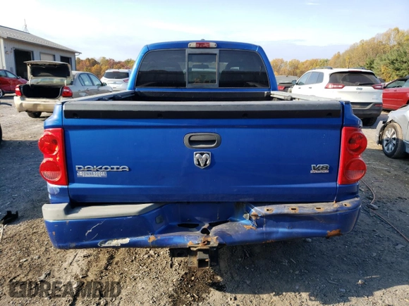 2008 Dodge Dakota with VIN 1D7HW78N38S550177, listed as a Copart auction lot 77898264 with 117,222 mi miles and Salvage title. Bid and sale history available at DreamBid. Image 6.