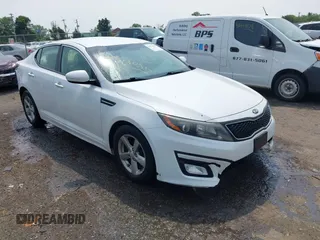 2015 Kia Optima LX with VIN 5XXGM4A76FG383259, listed as a IAAI auction lot 42413086 with 195,538 mi miles and . Bid and sale history available at DreamBid. Image 1.