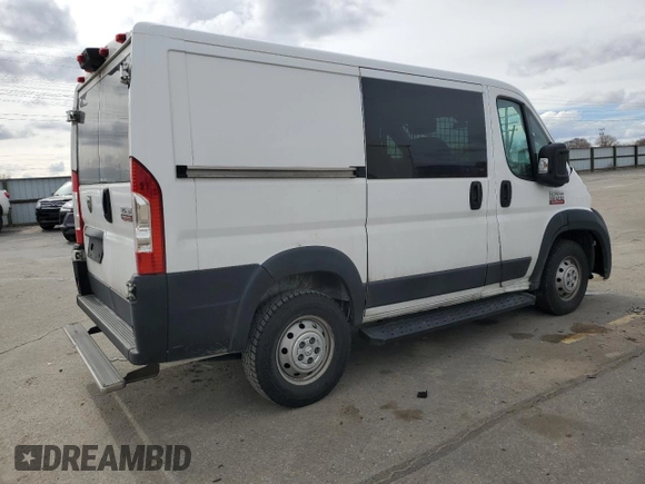 2019 Ram ProMaster Cargo with VIN 3C6TRVNG6KE512918, listed as a Copart auction lot 49177795 with 160,417 mi miles and Salvage Title. Bid and sale history available at DreamBid. Image 3.