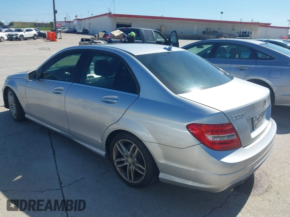 2013 Mercedes-Benz C-Class C 250 Sport with VIN WDDGF4HB4DR267627, listed as a IAAI auction lot 42088754 with 137,427 mi miles. Bid and sale history available at carsss.com. Image 3.