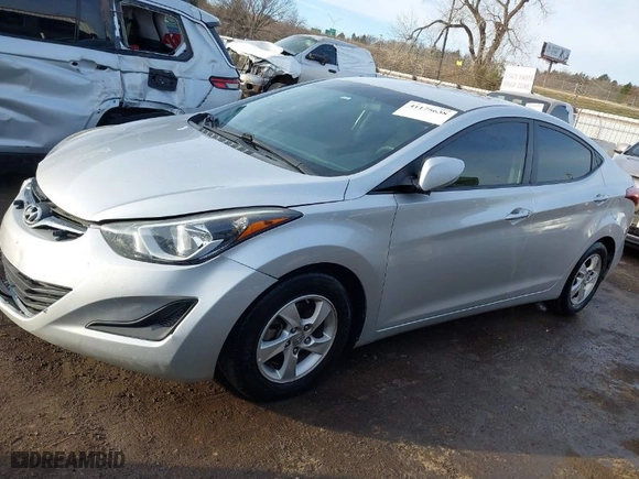 2015 Hyundai Elantra SE with VIN 5NPDH4AE9FH567797, listed as a IAAI auction lot 41175638 with 100,029 mi miles. Bid and sale history available at carsss.com. Image 14.