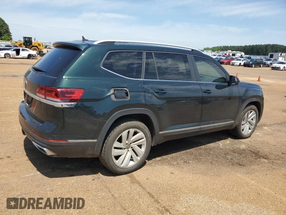 2021 Volkswagen Atlas SEL with VIN 1V2ER2CA5MC528910, listed as a Copart auction lot 51993755 with 146,802 mi miles and Salvage title. Bid and sale history available at DreamBid. Image 3.