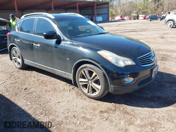 2014 Infiniti QX50 Journey with VIN JN1BJ0HP3EM210697, listed as a IAAI auction lot 41735471 with 141,287 mi miles. Bid and sale history available at carsss.com. Image 1.