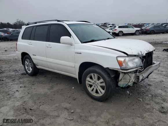 2007 Toyota Highlander Hybrid w/3rd Row with VIN JTEDW21A570020561, listed as a Copart auction lot 42595395 with 205,703 mi miles and Salvage Title. Bid and sale history available at carsss.com. Image 4.