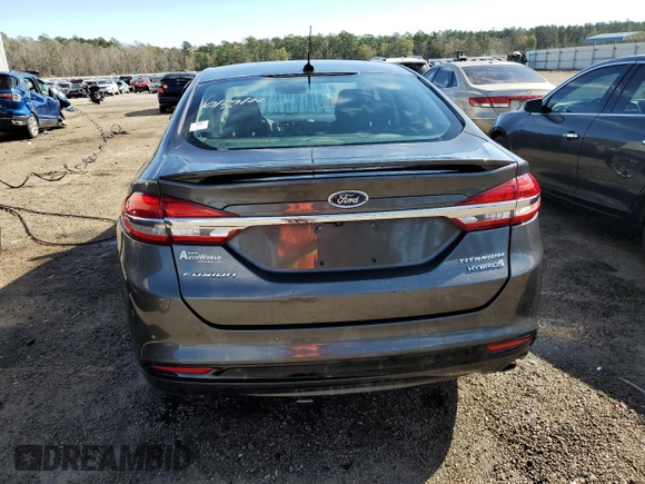 2018 Ford Fusion Hybrid Titanium with VIN 3FA6P0RU2JR103195, listed as a Copart auction lot 67422692 with 38,105 mi miles. Bid and sale history available at carsss.com. Image 6.