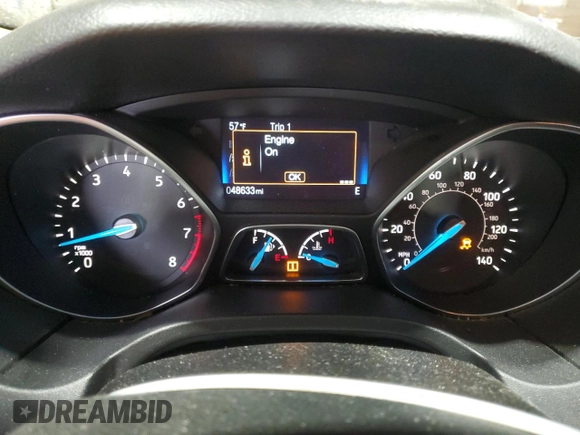 2017 Ford Focus SE with VIN 1FADP3FE9HL281457, listed as a Copart auction lot 53134295 with 48,633 mi miles and Salvage Title. Bid and sale history available at carsss.com. Image 9.