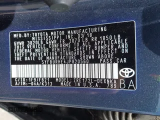 2018 Toyota Corolla L z VIN 5YFBURHE4JP820560, wystawiony jako IAAI lot #42317624 z przebiegiem 84 946 mil mil oraz . Historia ofert i sprzedaży dostępna na DreamBid. Obrazek 9.