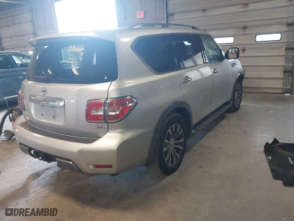 2019 Nissan Armada SL with VIN JN8AY2ND1K9088581, listed as a IAAI auction lot 40909205 with 146,829 mi miles. Bid and sale history available at carsss.com. Image 4.