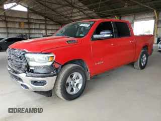 2019 Ram 1500 Big Horn with VIN 1C6SRFFT4KN653866, listed as a Copart auction lot 66176765 with 80,031 mi miles and Salvage title. Bid and sale history available at DreamBid. Image 1.