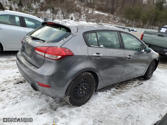 2016 Kia Forte 5-Door LX with VIN KNAFK5A86G5622540, listed as a Copart auction lot 45663255 with 104,753 mi miles and Salvage Title. Bid and sale history available at carsss.com. Image 3.