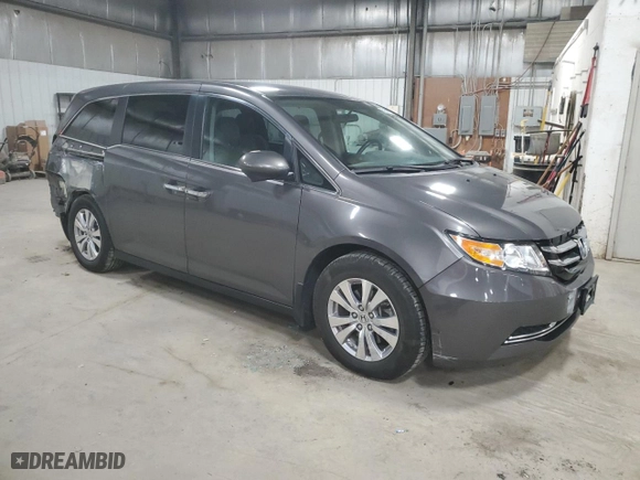 2014 Honda Odyssey EX with VIN 5FNRL5H4XEB130086, listed as a Copart auction lot 52018125 with 120,601 mi miles and Salvage Title. Bid and sale history available at carsss.com. Image 4.