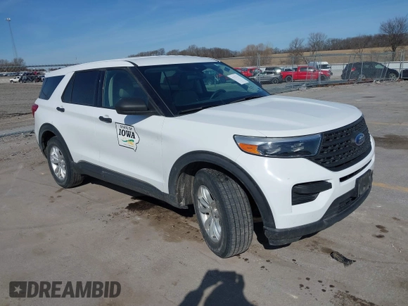 2020 Ford Explorer with VIN 1FMSK8BHXLGA19649, listed as a IAAI auction lot 41775268 with 155,716 mi miles. Bid and sale history available at carsss.com. Image 1.