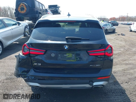 2022 BMW X3 xDrive30i with VIN 5UX53DP00N9K52214, listed as a IAAI auction lot 42031394 with 36,967 mi miles and . Bid and sale history available at DreamBid. Image 16.