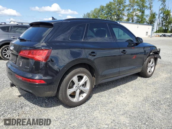 2020 Audi Q5 Premium Plus with VIN WA1BNAFY2L2013610, listed as a Copart auction lot 57633135 with 27,835 mi miles and Salvage title. Bid and sale history available at DreamBid. Image 3.