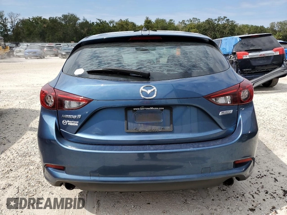 2017 Mazda 3 Sport with VIN 3MZBN1K75HM156082, listed as a Copart auction lot 76196434 with 43,578 mi miles and Salvage Title. Bid and sale history available at carsss.com. Image 6.