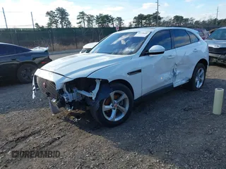 2020 Jaguar F-Pace 25t Premium with VIN SADCJ2FX3LA645447, listed as a IAAI auction lot 41228606 with 28,273 mi miles and . Bid and sale history available at DreamBid. Image 19.