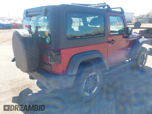 2013 Jeep Wrangler Sport with VIN 1C4AJWAG3DL608342, listed as a IAAI auction lot 41858662 with 118,504 mi miles and . Bid and sale history available at DreamBid. Image 4.