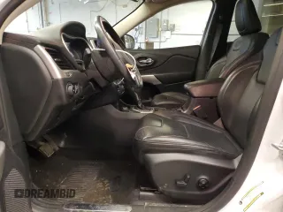 2018 Jeep Cherokee Overland with VIN 1C4PJMJX5JD558242, listed as a Copart auction lot 77577254 with 55,440 mi miles and Salvage Title. Bid and sale history available at carsss.com. Image 7.