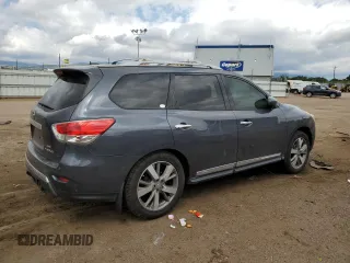 2013 Nissan Pathfinder Platinum with VIN 5N1AR2MM1DC613750, listed as a Copart auction lot 61390135 with 150,007 mi miles and Salvage title. Bid and sale history available at DreamBid. Image 3.