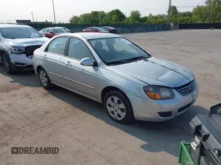 2009 Kia Spectra EX with VIN KNAFE222195619595, listed as a IAAI auction lot 42399790 with 178,883 mi miles and . Bid and sale history available at DreamBid. Image 1.