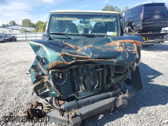 2000 Jeep Wrangler Sahara with VIN 1J4FA59S0YP720856, listed as a Copart auction lot 73128204 with 0 mi miles and Clean Title. Bid and sale history available at carsss.com. Image 5.