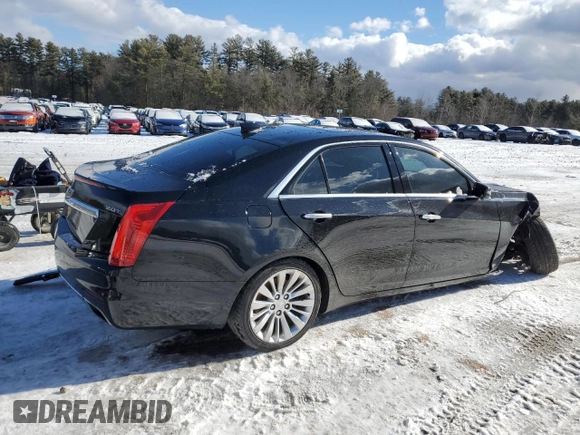 2016 Cadillac CTS Luxury Collection AWD with VIN 1G6AX5SX7G0135996, listed as a Copart auction lot 43743205 with Not Provided miles and Salvage Title. Bid and sale history available at DreamBid. Image 3.