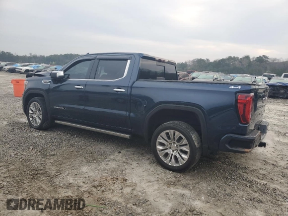 2020 GMC Sierra 1500 Denali with VIN 1GTU9FEL7LZ367359, listed as a Copart auction lot 48793545 with 53,607 mi miles and Salvage Title. Bid and sale history available at DreamBid. Image 2.