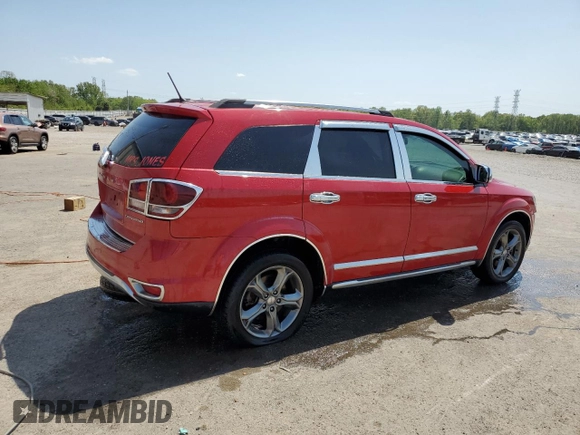 2017 Dodge Journey Crossroad Plus with VIN 3C4PDCGB3HT579463, listed as a Copart auction lot 53193205 with 131,989 mi miles and Salvage title. Bid and sale history available at DreamBid. Image 3.