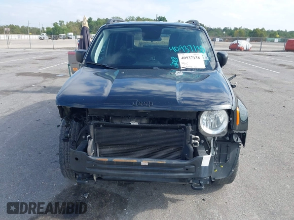 2018 Jeep Renegade Sport with VIN ZACCJBAB5JPH88551, listed as a IAAI auction lot 40937138 with 80,321 mi miles. Bid and sale history available at carsss.com. Image 13.