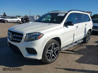 2017 Mercedes-Benz GLS with VIN 4JGDF7DE2HA784150, listed as a IAAI auction lot 41666643 with 88,654 mi miles. Bid and sale history available at carsss.com. Image 2.