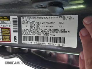 2018 Toyota Tacoma SR5 z VIN 3TMAZ5CN0JM077058, wystawiony jako IAAI lot #41685472 z przebiegiem 37 945 mil mil oraz . Historia ofert i sprzedaży dostępna na DreamBid. Obrazek 9.