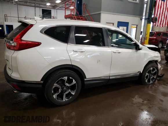 2018 Honda CR-V Touring with VIN 5J6RW2H97JL024956, listed as a Copart auction lot 61168825 with Not provided miles and Salvage title. Bid and sale history available at DreamBid. Image 3.
