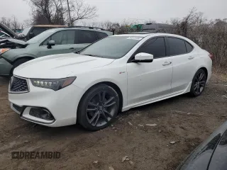 2019 Acura TLX w/A-Spec Pkg with VIN 19UUB3F66KA002858, listed as a Copart auction lot 84073184 with 58,450 mi miles and Salvage Title. Bid and sale history available at carsss.com. Image 1.