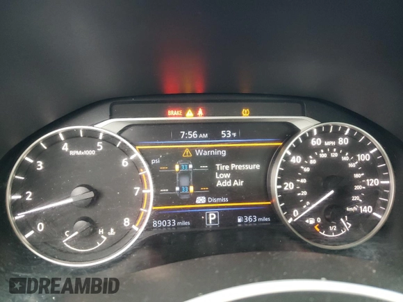2019 Nissan Altima 2.5 SR with VIN 1N4BL4CV3KC106206, listed as a Copart auction lot 47236025 with 89,033 mi miles and Salvage Title. Bid and sale history available at carsss.com. Image 9.