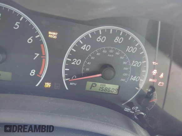 2010 Toyota Corolla with VIN 1NXBU4EE4AZ195714, listed as a IAAI auction lot 42492709 with 158,609 mi miles and . Bid and sale history available at DreamBid. Image 15.