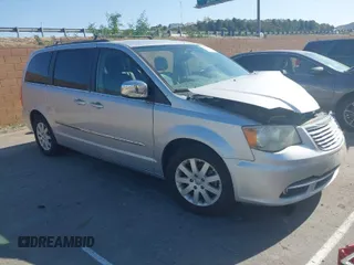 2012 Chrysler Town & Country Touring-L with VIN 2C4RC1CG4CR227280, listed as a IAAI auction lot 41950428 with 1 mi miles. Bid and sale history available at carsss.com. Image 1.