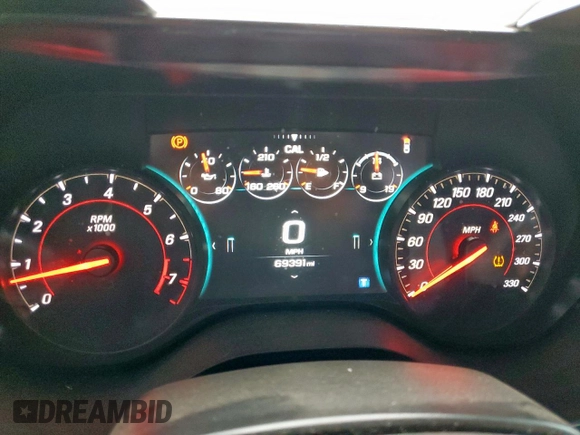 2018 Chevrolet Camaro 2SS with VIN 1G1FG1R70J0184121, listed as a Copart auction lot 50663515 with 69,391 mi miles and Salvage title. Bid and sale history available at DreamBid. Image 9.