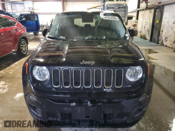 2016 Jeep Renegade Latitude with VIN ZACCJABT0GPE38996, listed as a Copart auction lot 47654595 with 119,193 mi miles and Salvage Title. Bid and sale history available at carsss.com. Image 5.