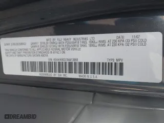 2008 Subaru Tribeca (Natl) 7-Pass Ltd w/DVD/Nav with VIN 4S4WX90D784413868, listed as a IAAI auction lot 41796974 with 145,584 mi miles. Bid and sale history available at carsss.com. Image 9.