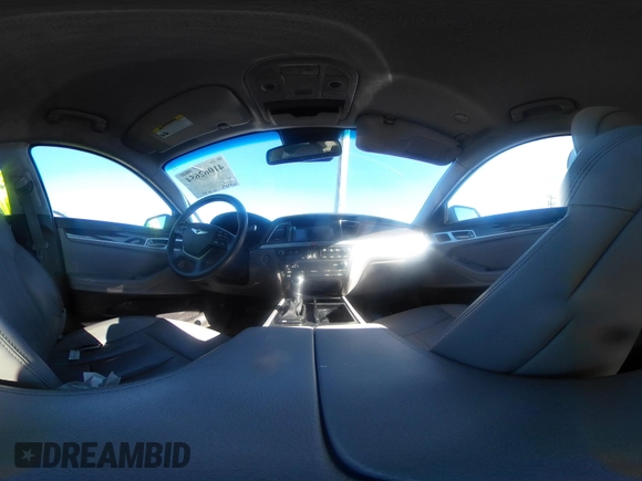 2015 Hyundai Genesis 3.8L with VIN KMHGN4JE7FU038338, listed as a IAAI auction lot 41062654 with 163,468 mi miles and . Bid and sale history available at DreamBid. Image 18.