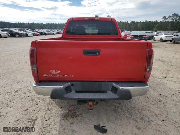 2005 Chevrolet Colorado LS ZQ8 with VIN 1GCCS196658187838, listed as a Copart auction lot 80258754 with 166,019 mi miles and Salvage Title. Bid and sale history available at carsss.com. Image 6.